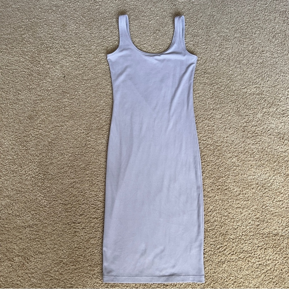 XOXO Ribbed Knit Top in Soft Gray